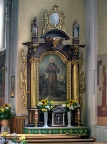 ołtarz św. Franciszka